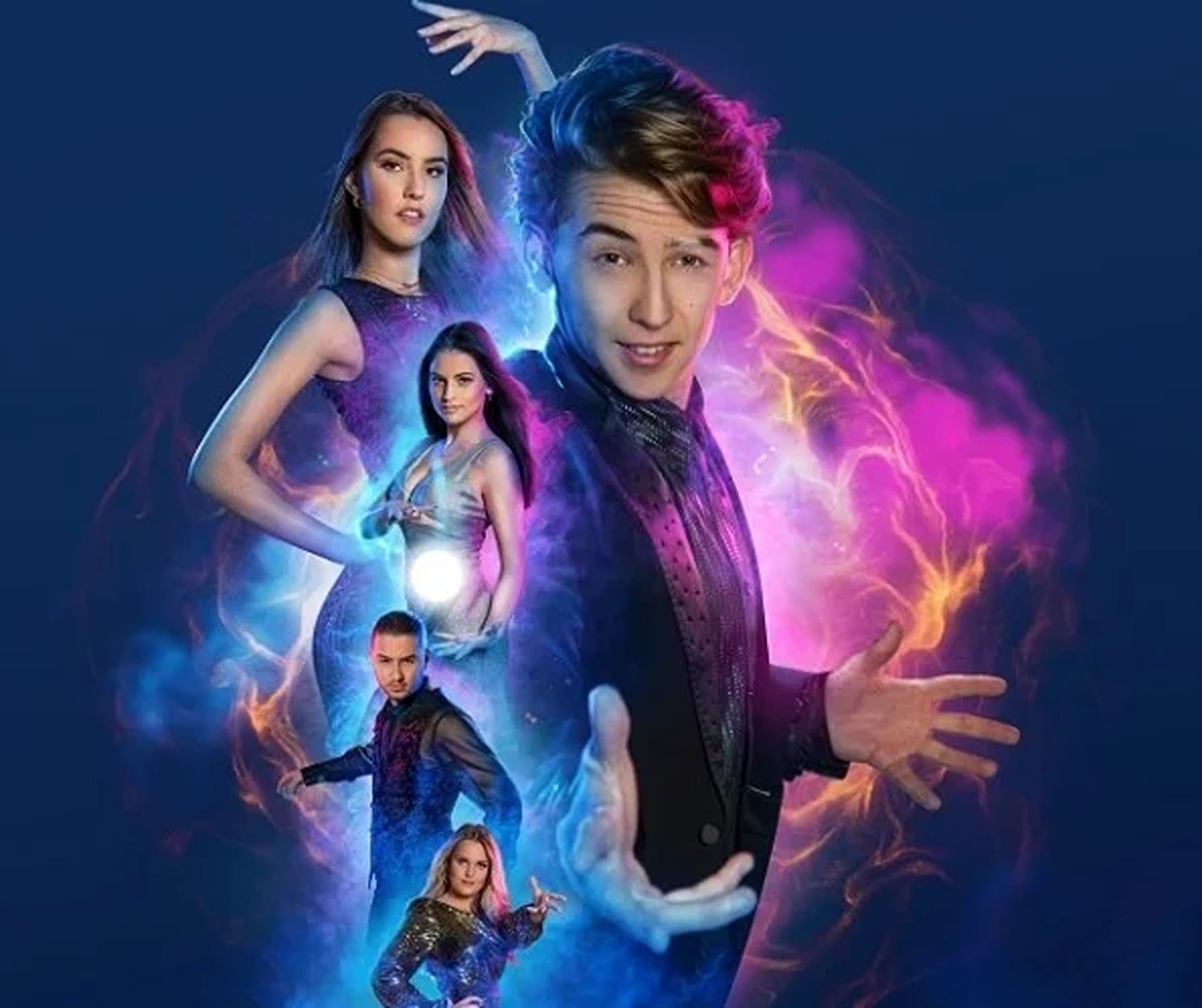 Foto's van Illusionist Nigel Otermans tijdens theatershow